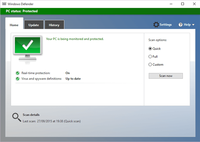 Windows Defender Update